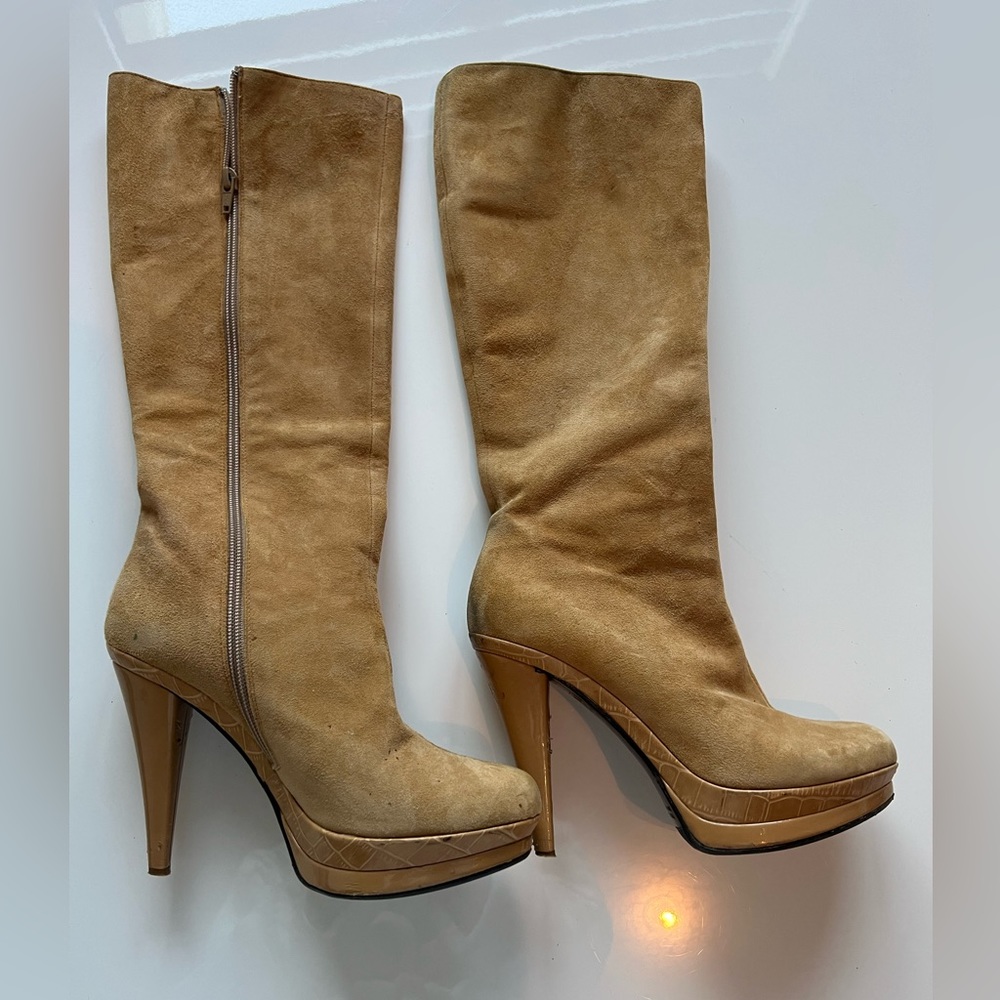 Charles David knee high suede boots